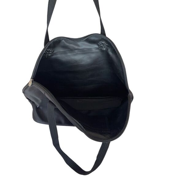 Chantelle Paris Womens Zipper Compartment Shoulder Bag Black - Picture 3 of 6